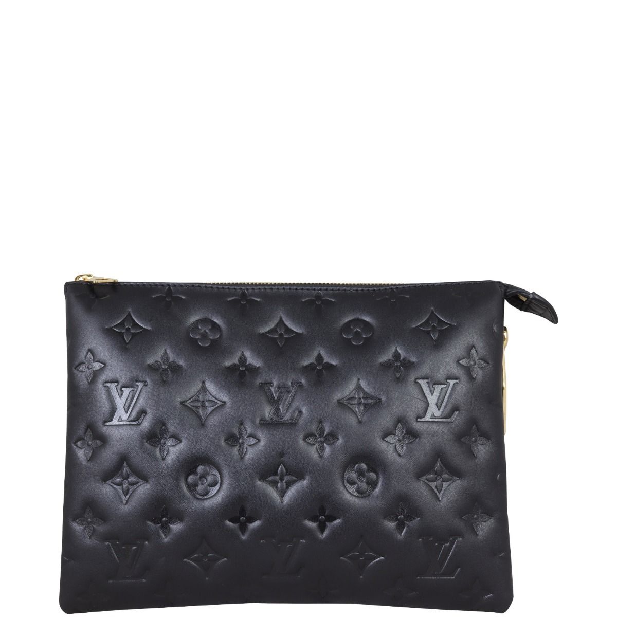 Louis Vuitton Coussin Bag Monogram Embossed Lambskin PM Gray 2409851