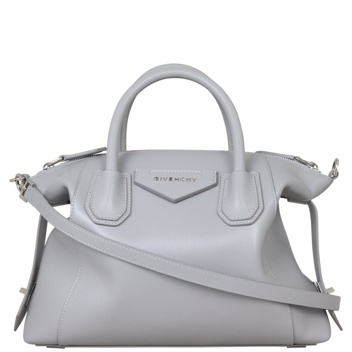 Givenchy Antigona Soft Small Bag Calfskin Leather Gray