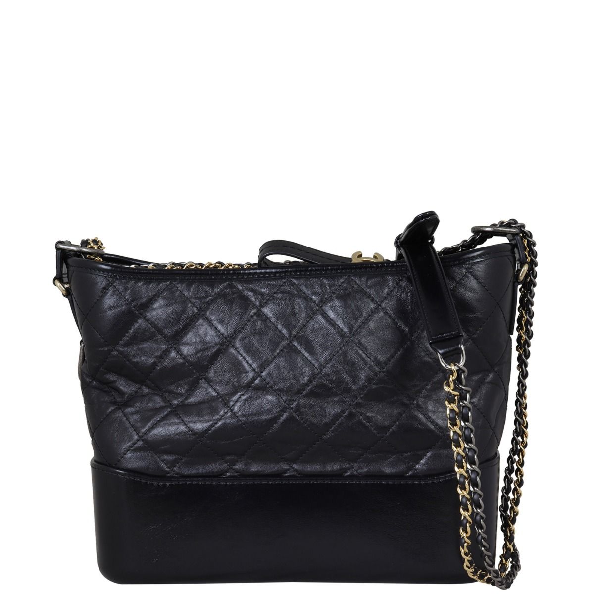 CHANEL GABRIELLE BAG BY CHANEL HOBO Black Patent leather ref