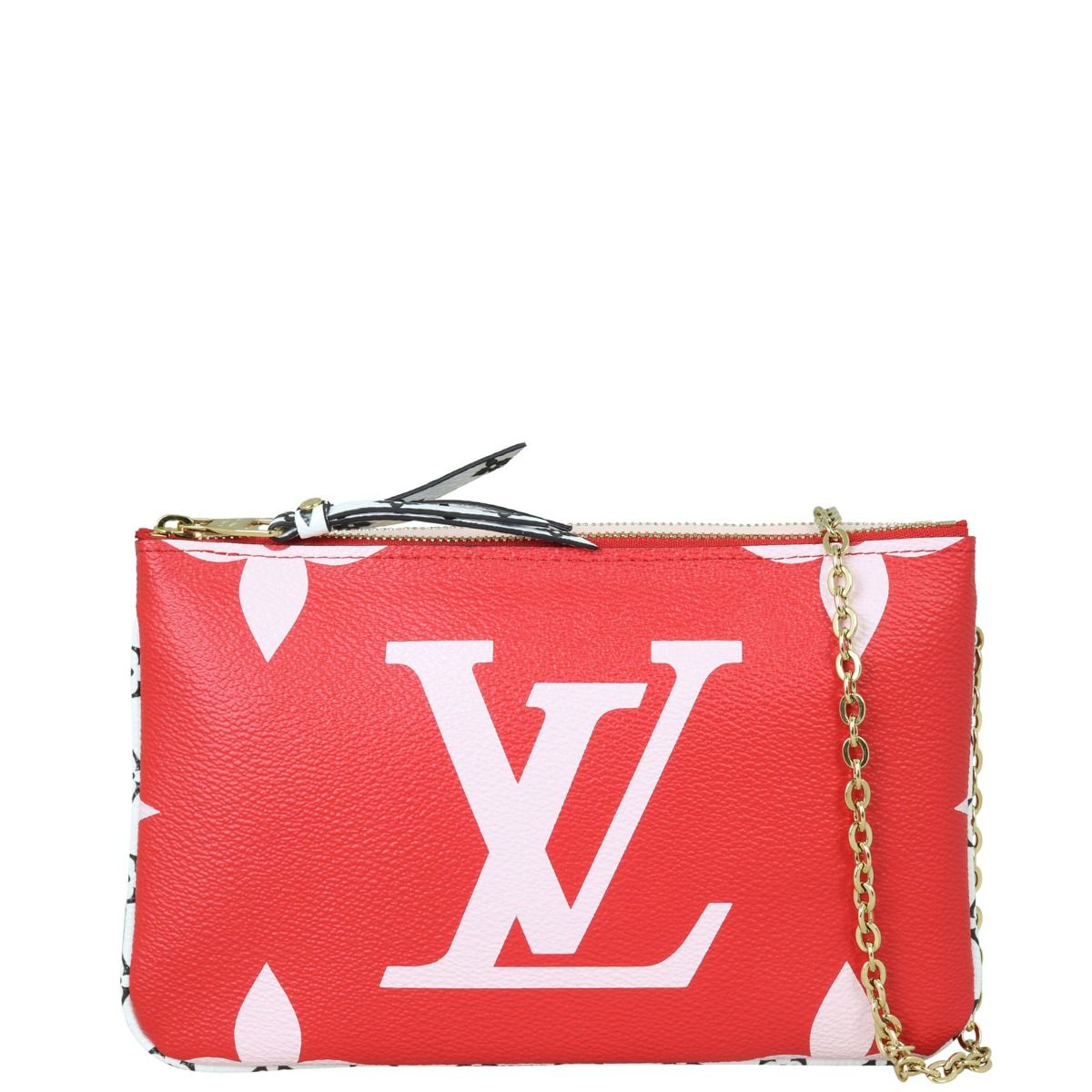 Louis Vuitton Monogram Giant Double Zip Pochette - Pink Crossbody