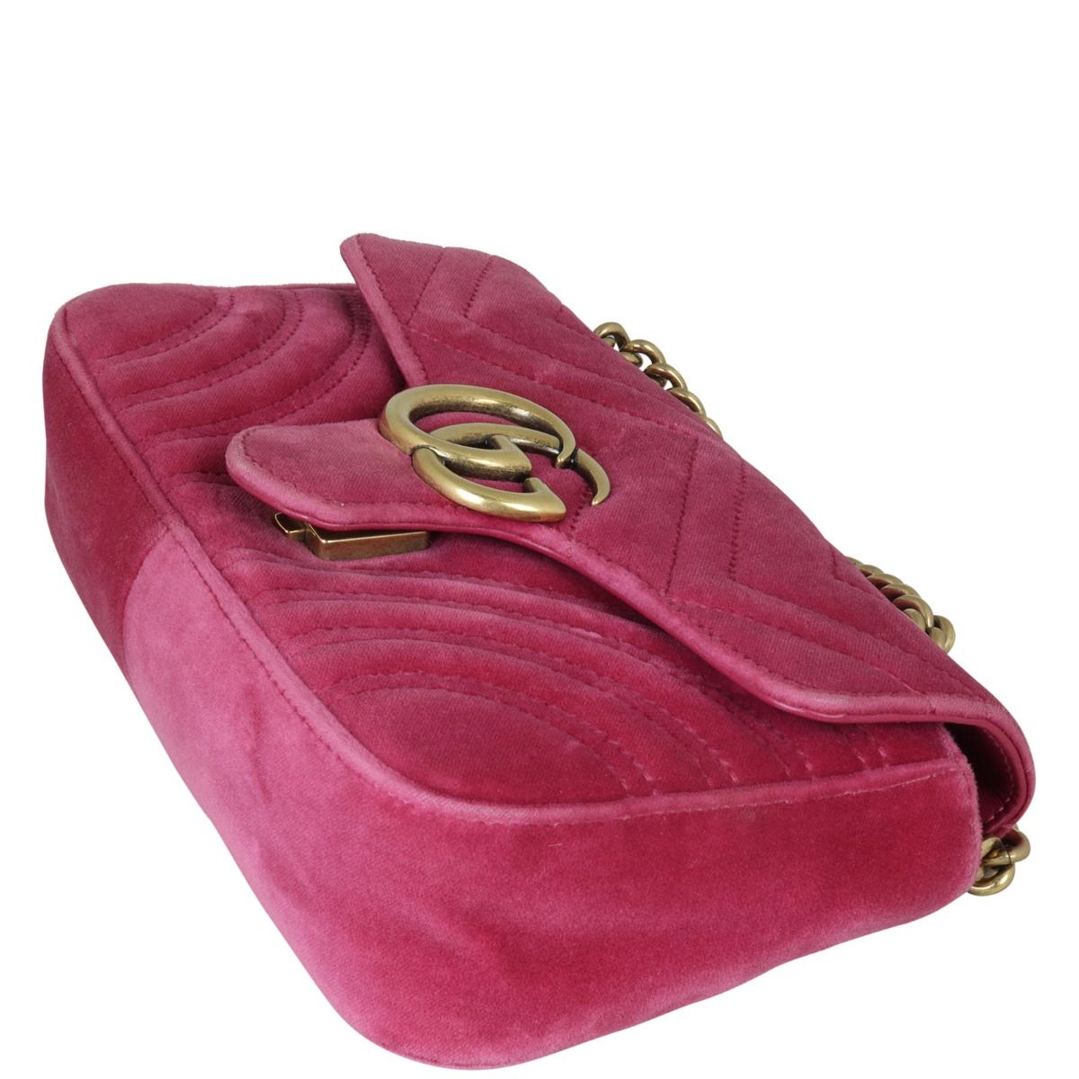 Gucci GG Marmont Velvet Mini Shoulder Bag