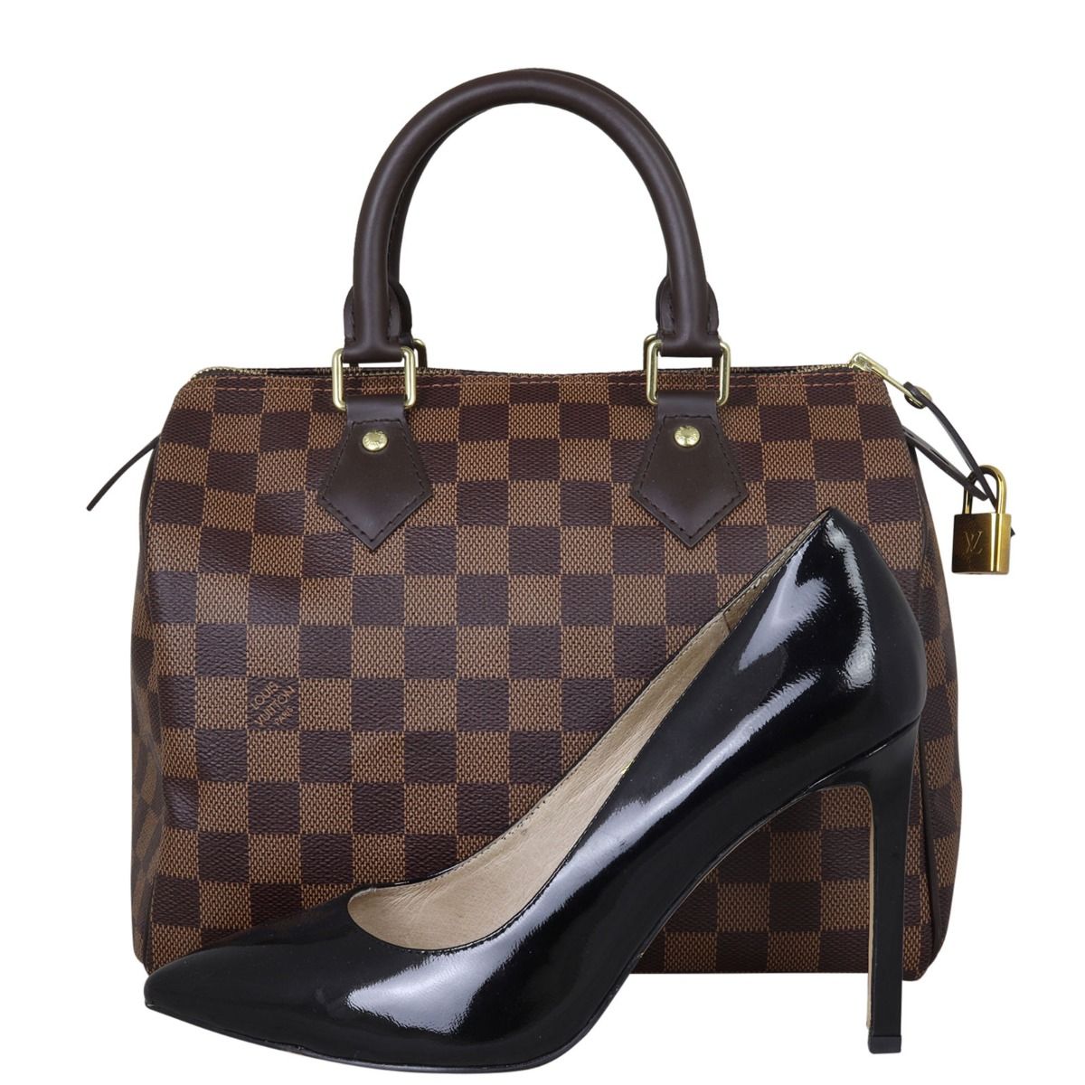 Speedy 25 damier bandouliere store
