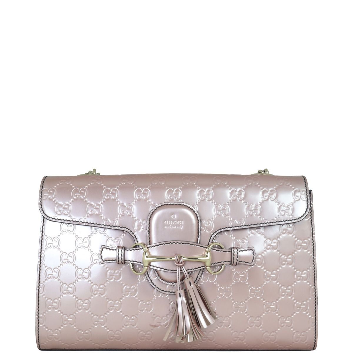 Gucci Emily Guccissima Medium Chain Shoulder Bag