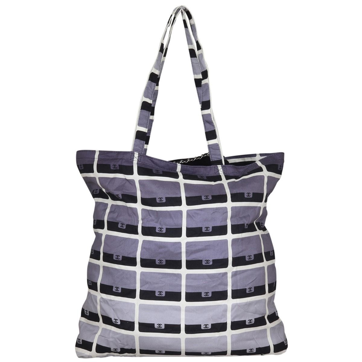 Chanel Fabric Tote with Chain Pouch