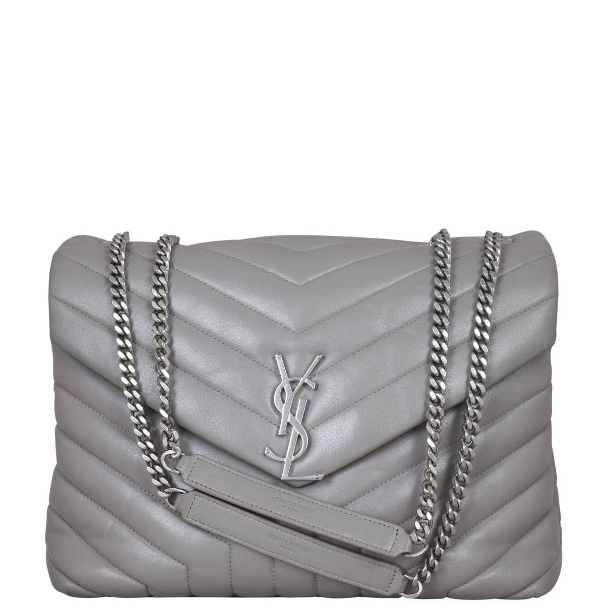 Ysl loulou medium grey hotsell