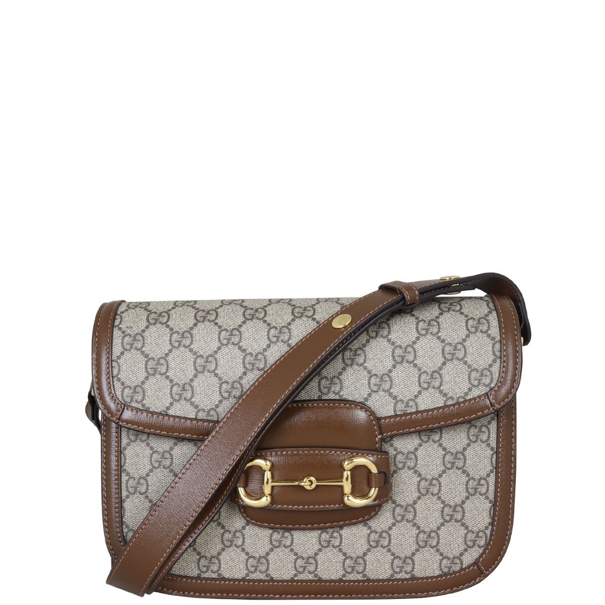 Gucci GG Supreme 1955 Horsebit Shoulder Bag