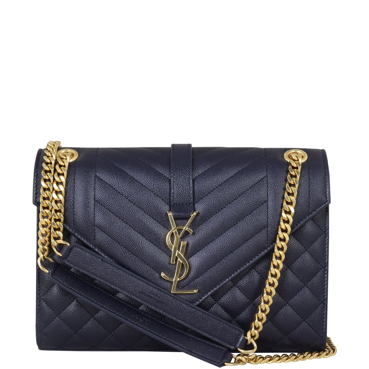 Saint Laurent Monogram Mix Matelasse Envelope Chain Bag Medium