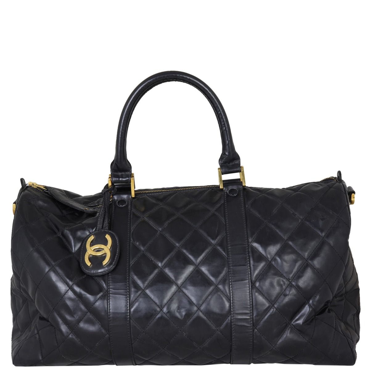 Chanel Vintage Quilted Duffle Bag