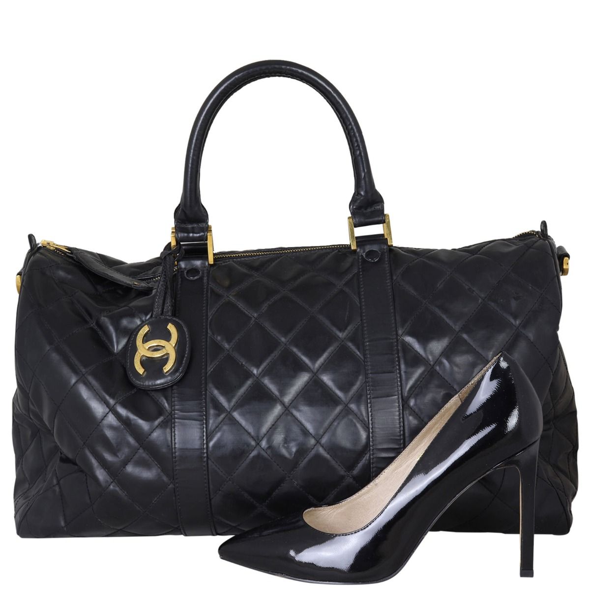 Chanel Vintage Quilted Duffle Bag