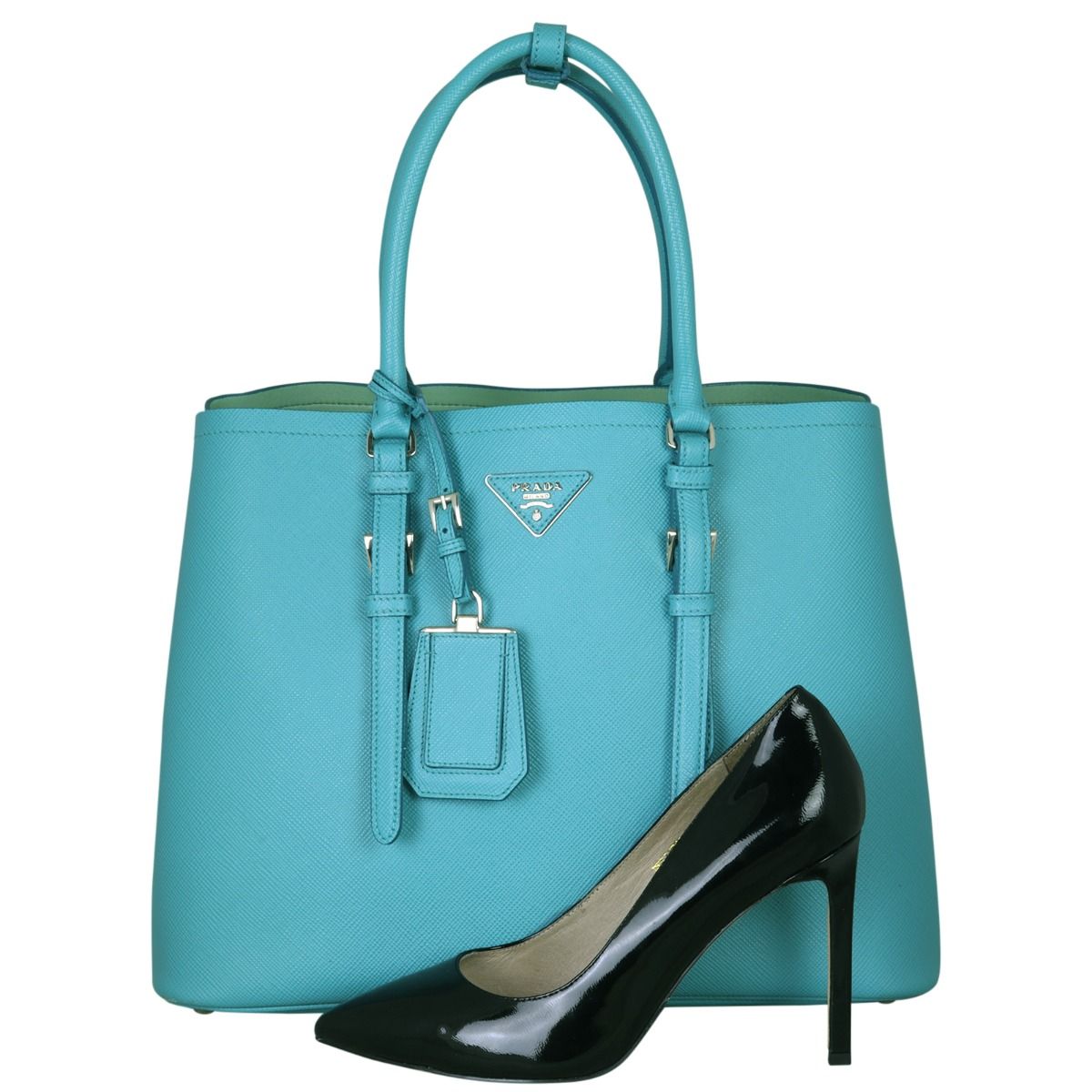 Prada turquoise bag deals