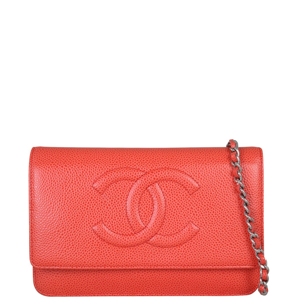 Chanel Timeless Wallet on Chain Coral