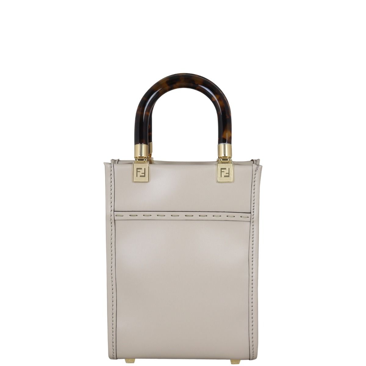 ☆FENDI☆ Mini SUNSHINE Shopper 2wayバッグ BROWN×WHITE♪ c12757fe_fendi_mini_sunshine_s