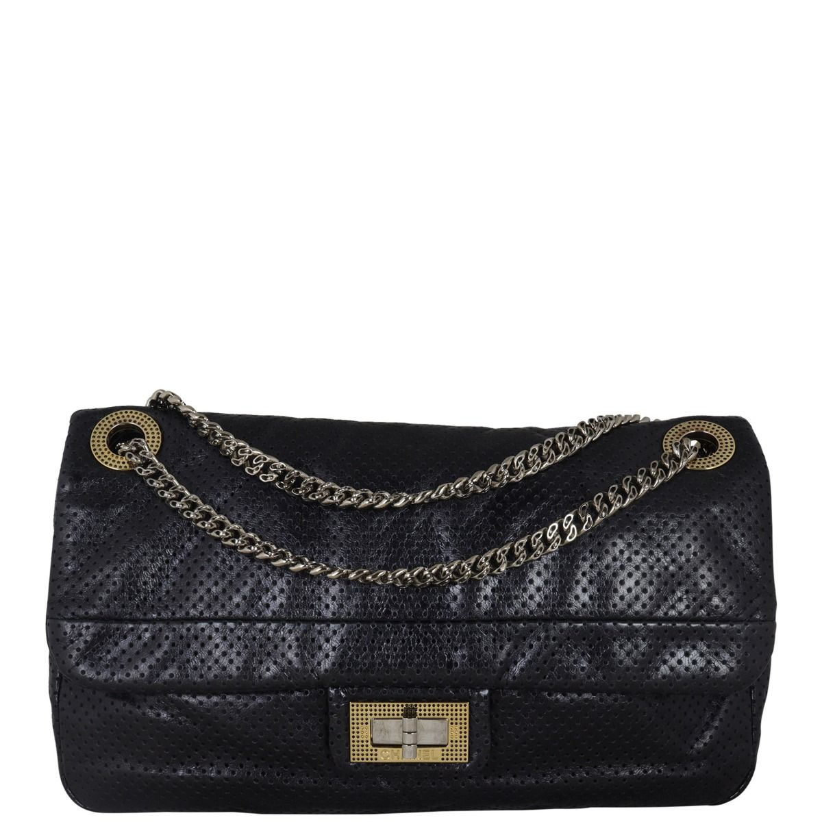 Chanel perforated top bag