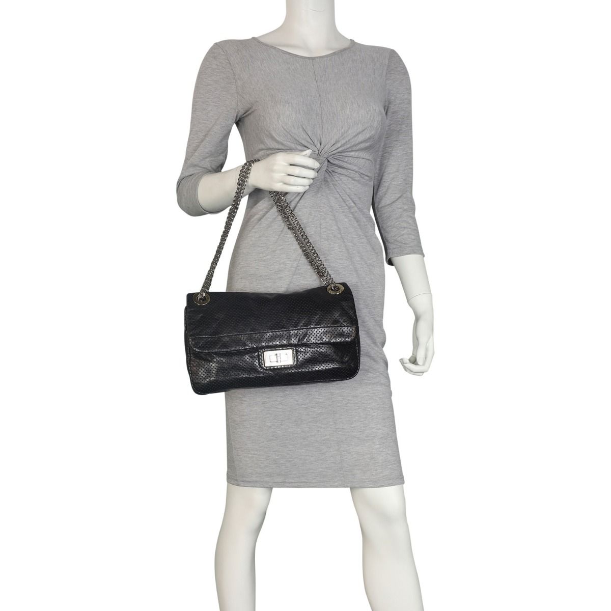 Chanel perforated drill flap bag new arrivals