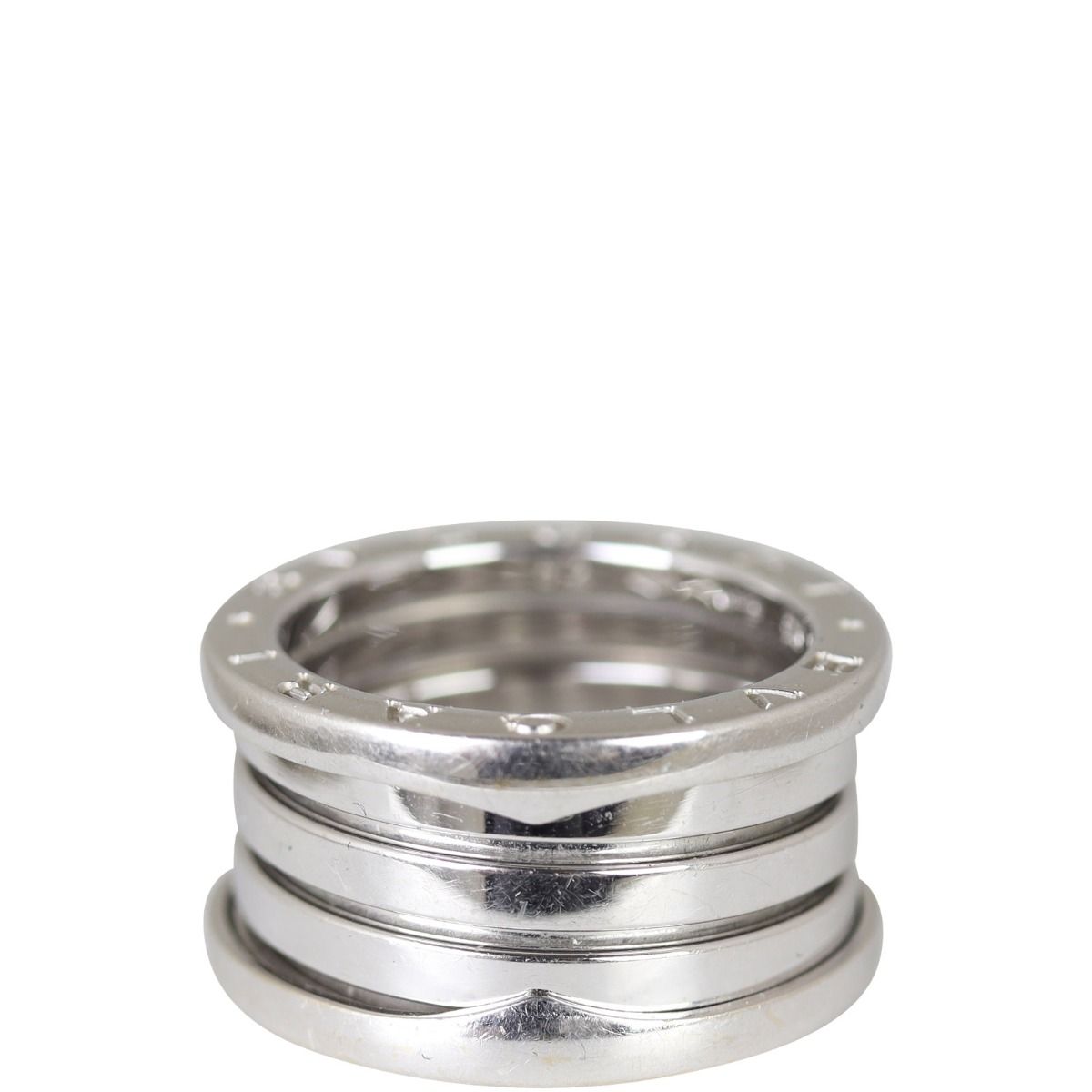Bvlgari 18k white gold ring hot sale