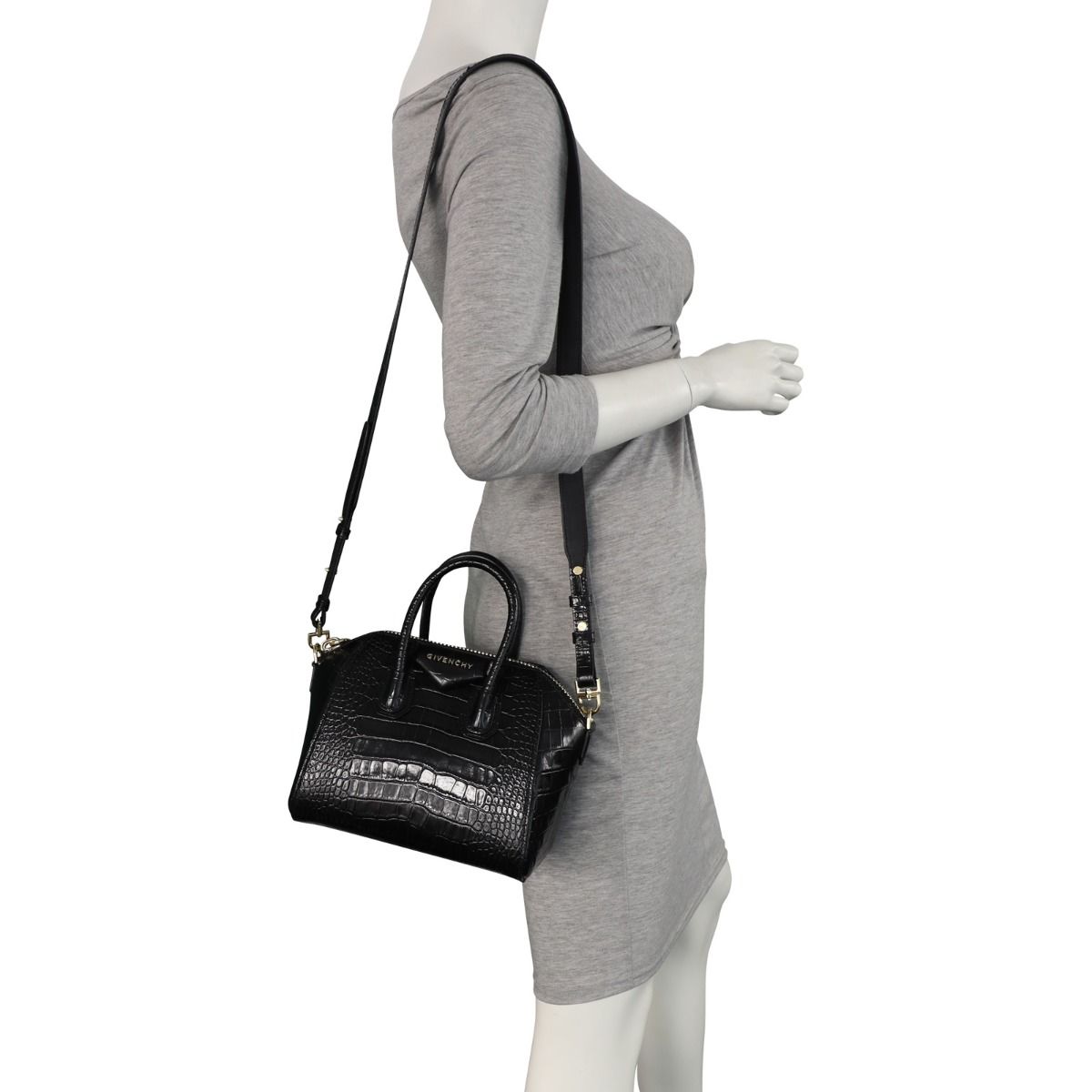 Givenchy Antigona Mini Croc Embossed
