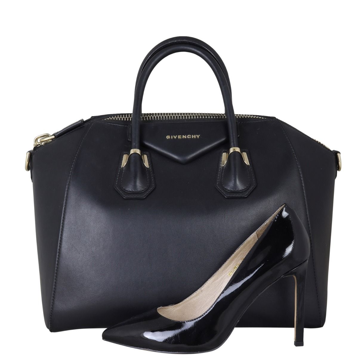 Givenchy antigona medium black hot sale