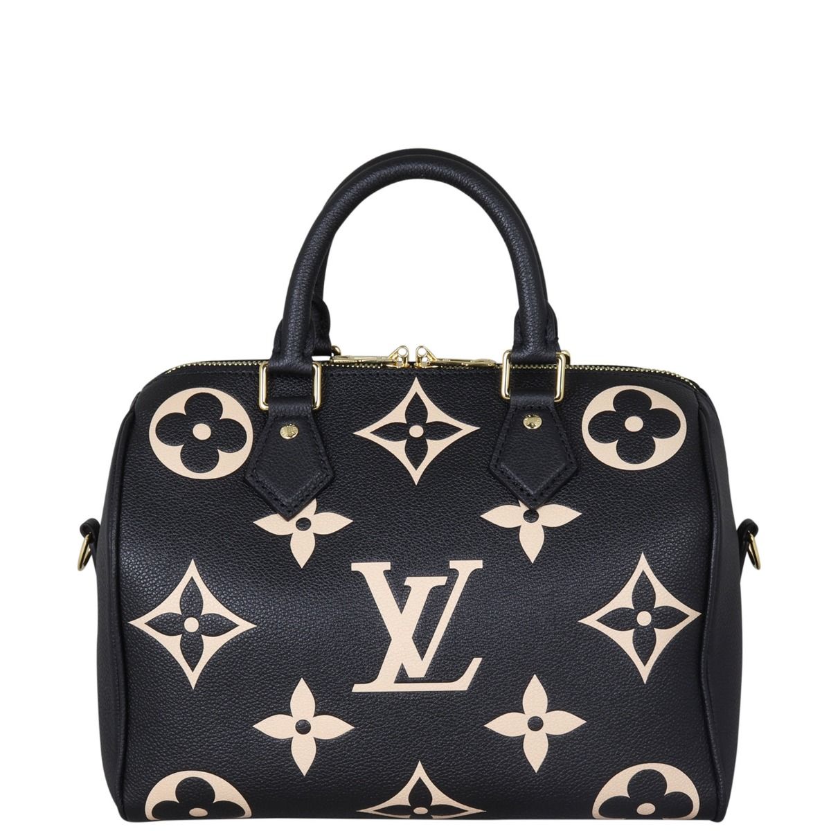 Louis Vuitton Speedy 25 Bandouliere Monogram Empreinte Giant Bicolour