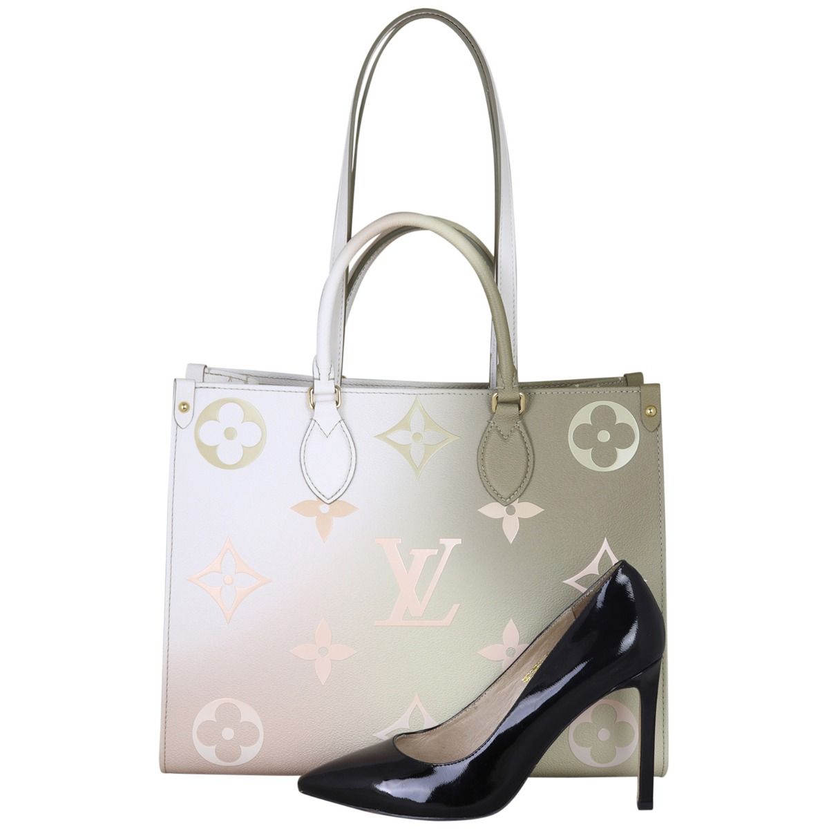 Louis Vuitton OnTheGo MM Sunset Khaki Monogram Giant