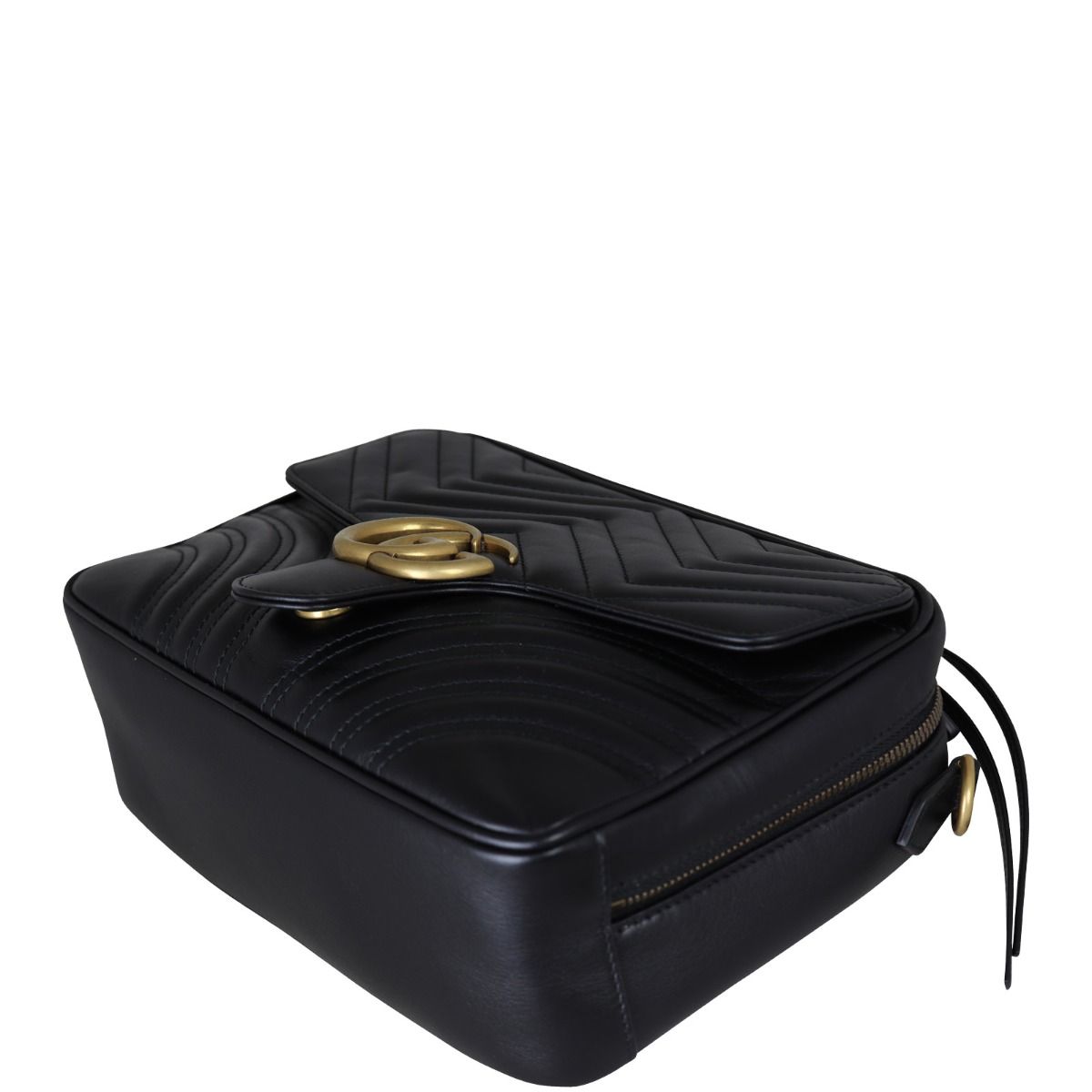 Gucci GG Marmont Zip Around Top Handle Camera Bag Small