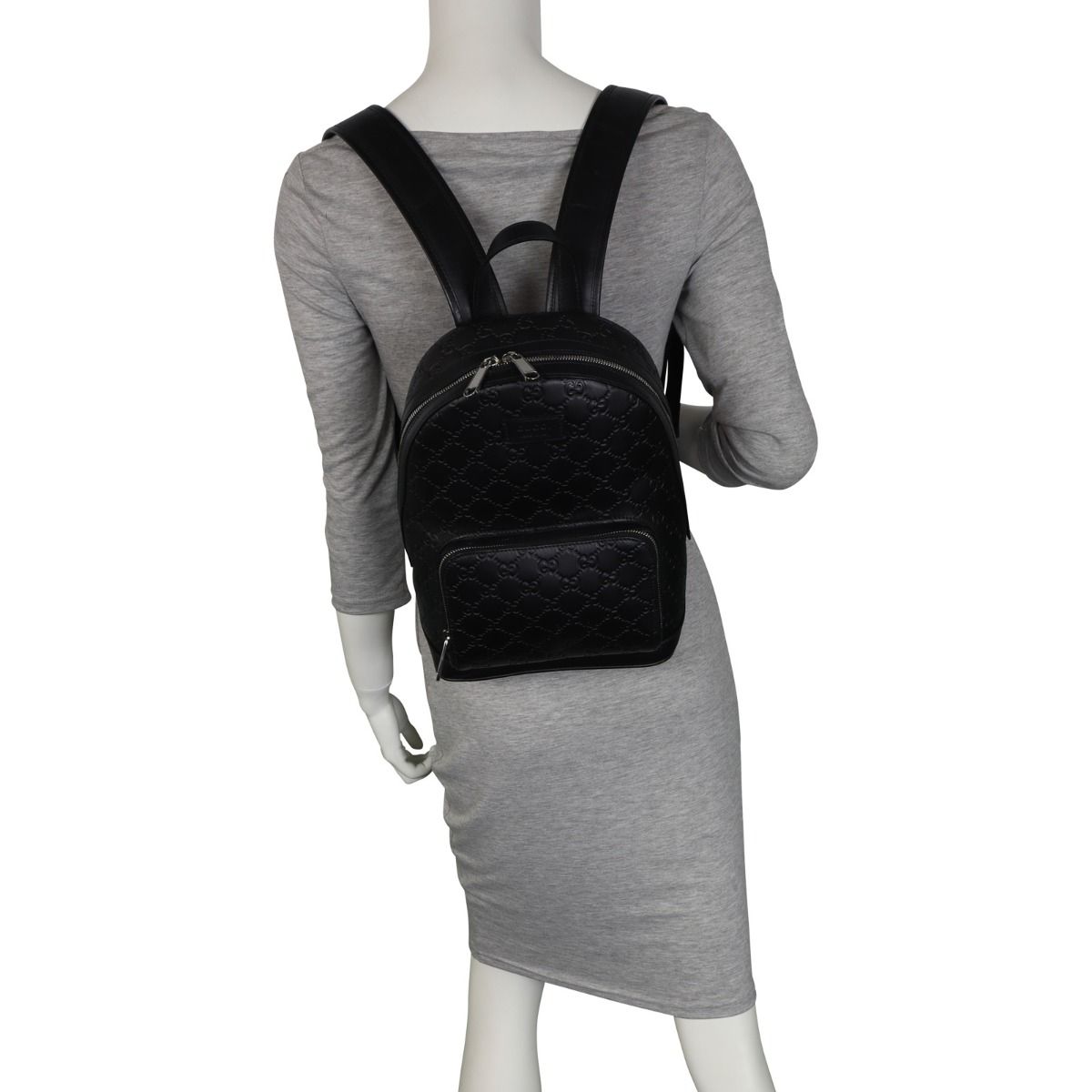 Gucci signature leather backpack best sale