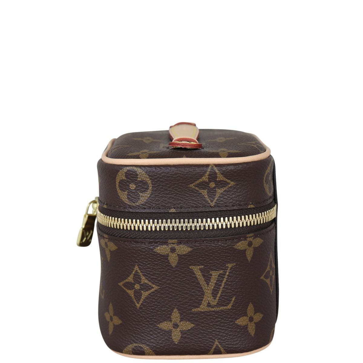 Louis Vuitton Nice Monogram Nano Brown in Coated Canvas with Gold-tone - US