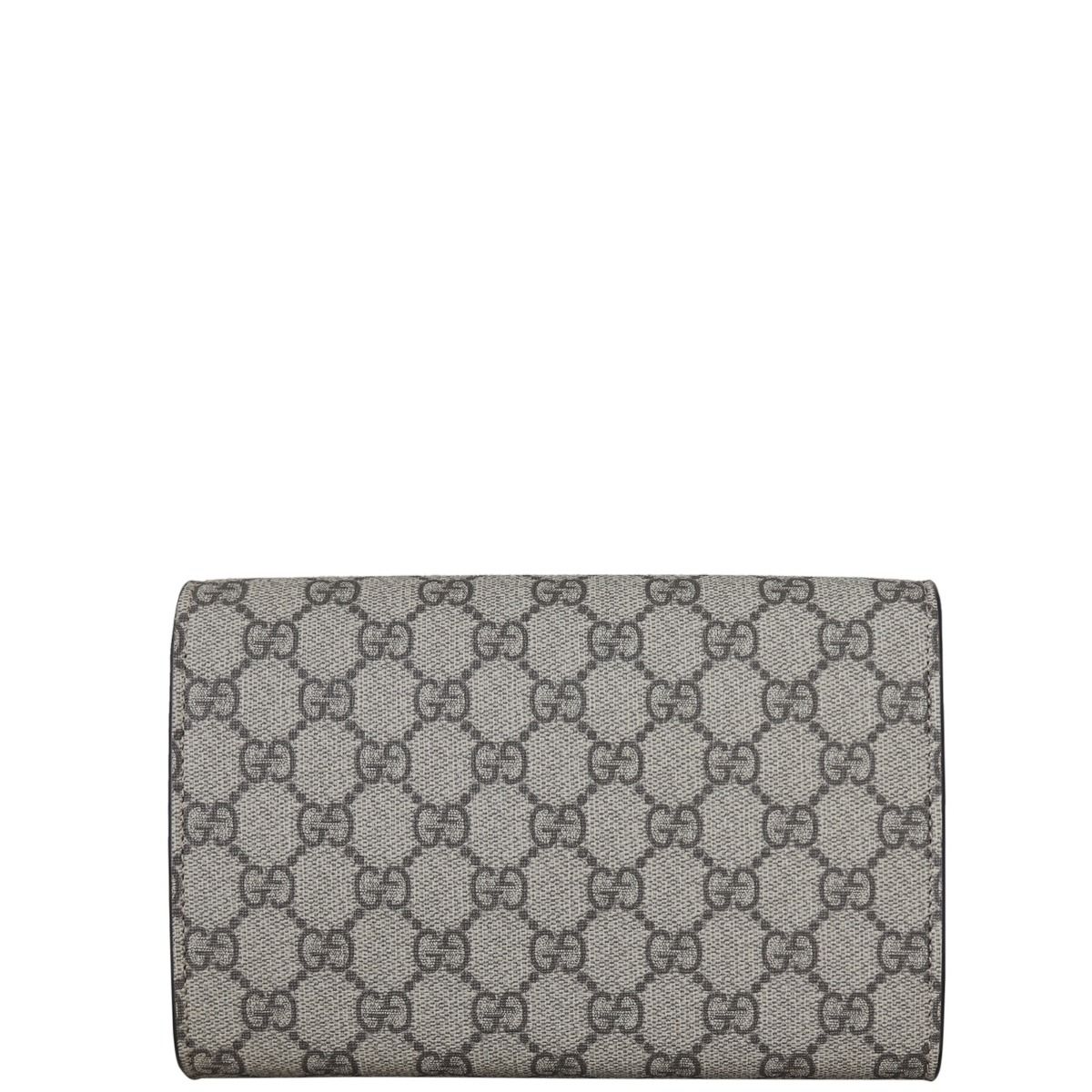 Ophidia gg supreme canvas flap wallet on chain online