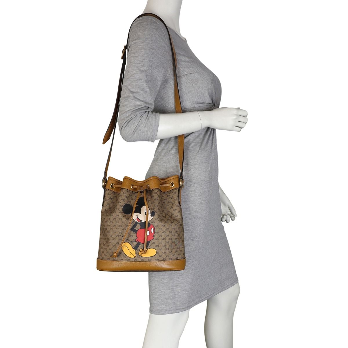 Gucci mickey mouse bucket bag best sale