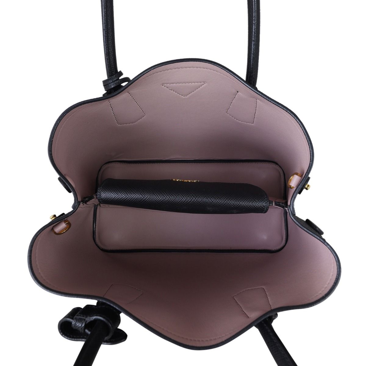 Saffiano cuir small double bag shop