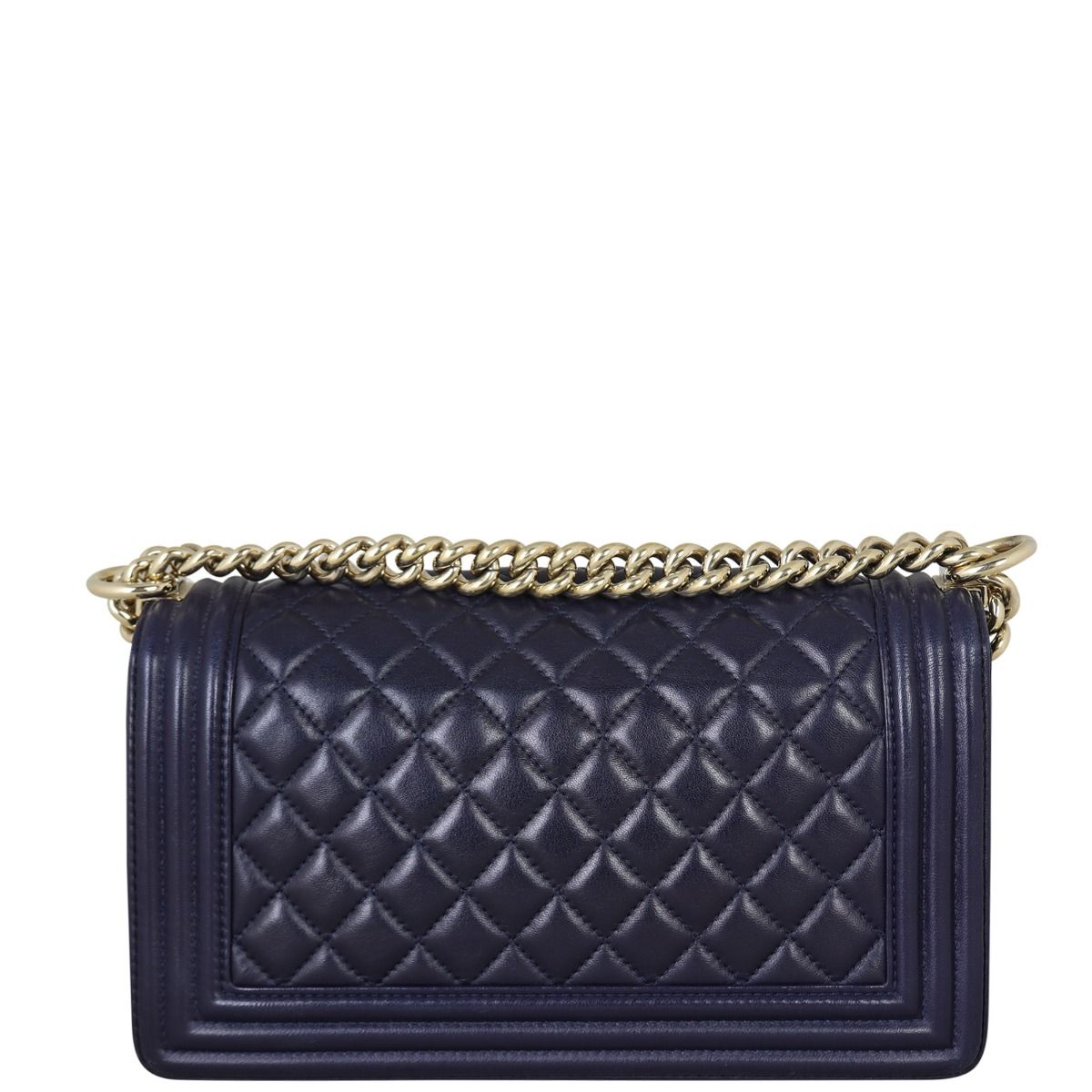 Chanel old medium boy bag size sale