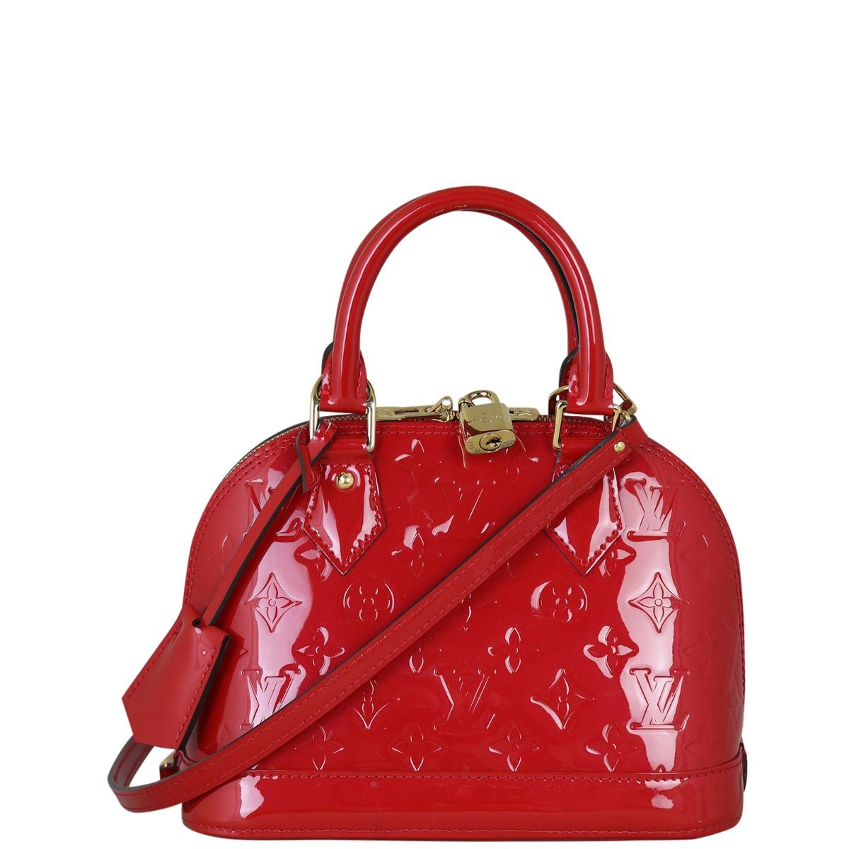 Louis vuitton alma bb monogram vernis leather clearance