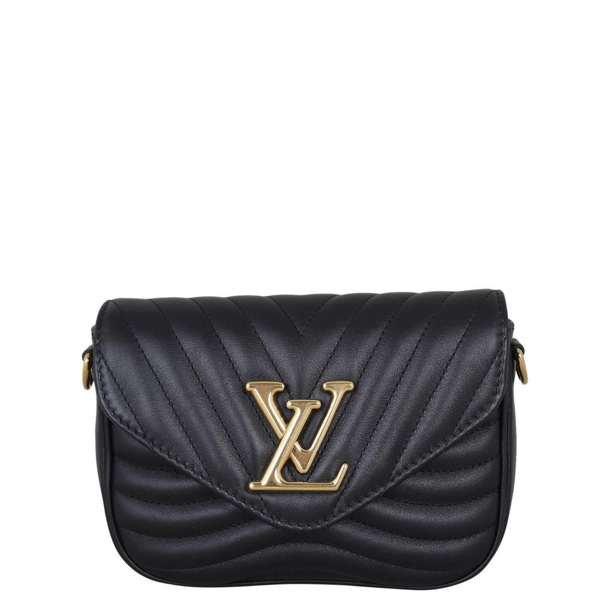 Louis Vuitton New Wave Multi Pochette Quilted Leather Black 24085528