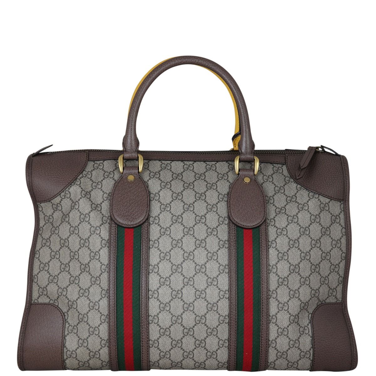 Soft gg supreme duffle bag with web new arrivals