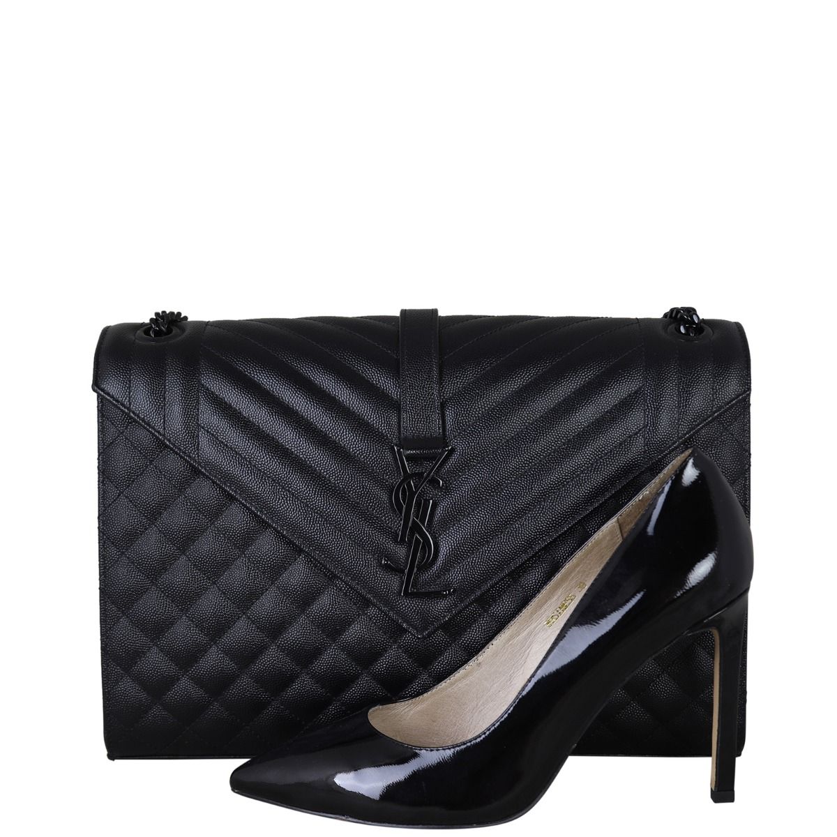 Ysl envelope bag black hardware deals