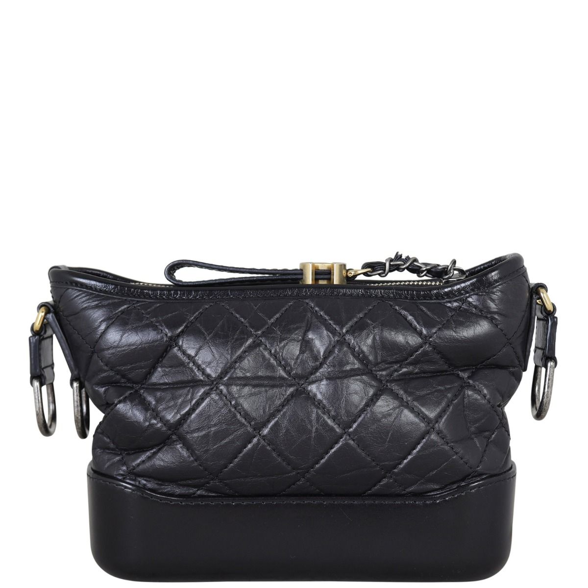 Chanel gabrielle small hobo black sale