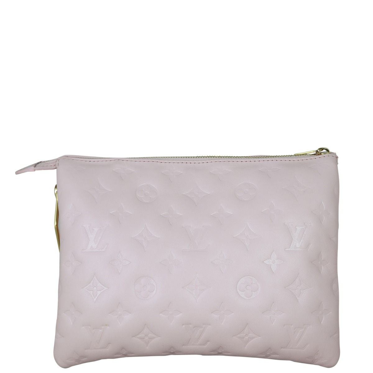 LOUIS VUITTON Lambskin Embossed Monogram Coussin PM Red 1191088