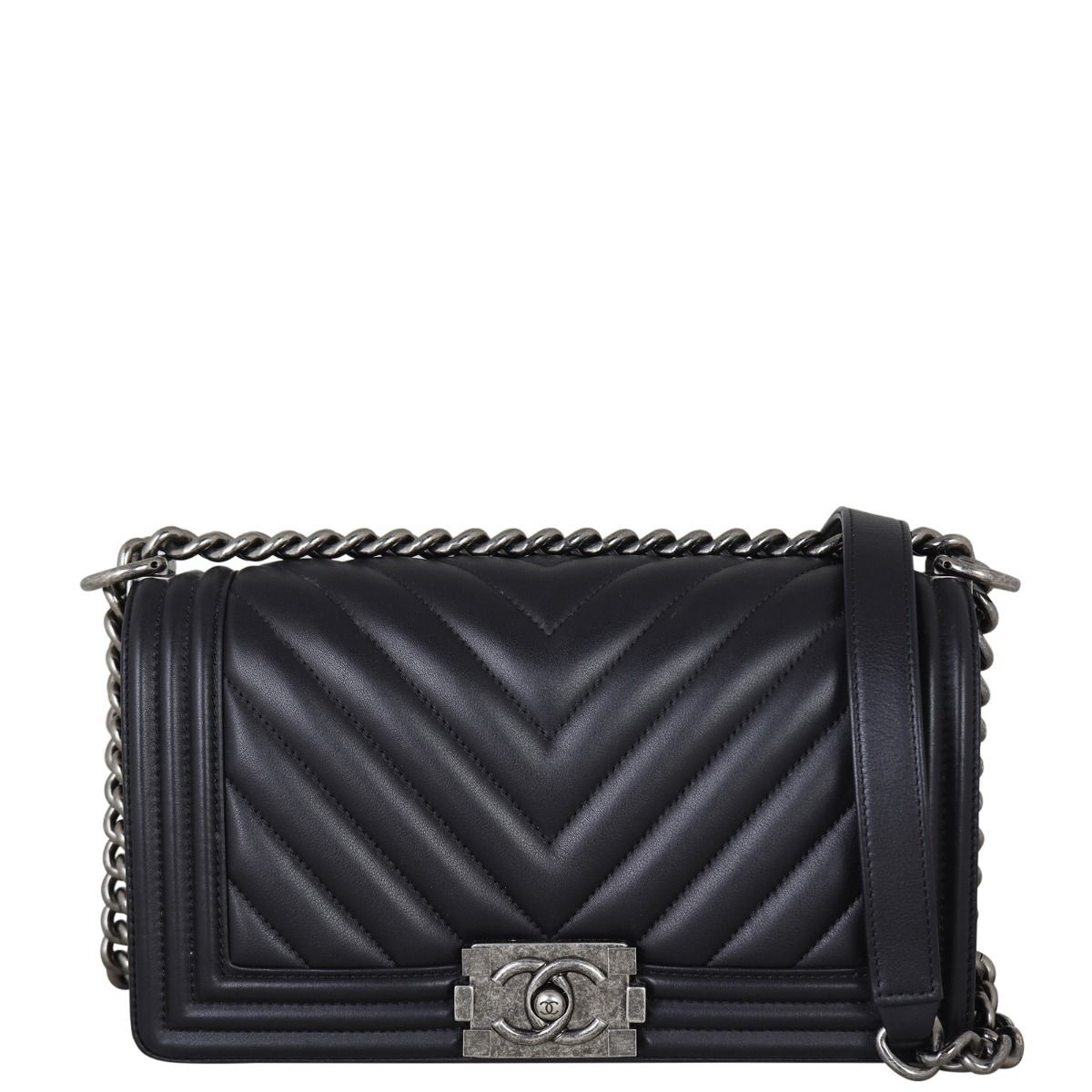 Chanel Boy Old Medium Chevron 22 Series