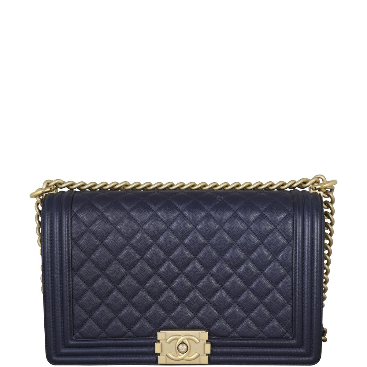 Chanel Velvet Small Le Boy Bag Navy Blue RHW  DESIGNER TAKEAWAY BY QUEEN  OF LUXURY BOUTIQUE INC