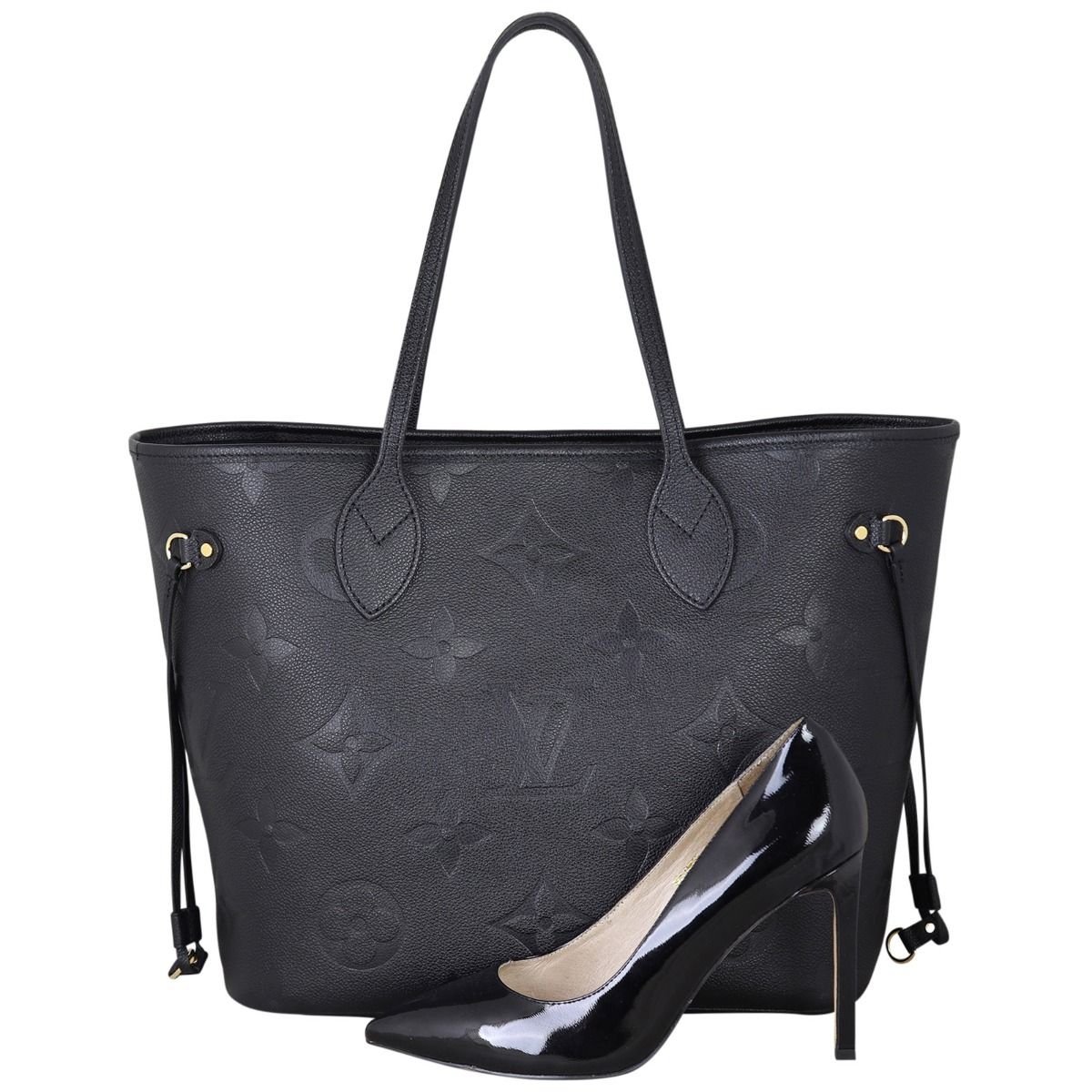 Louis vuitton neverfull black monogram discount
