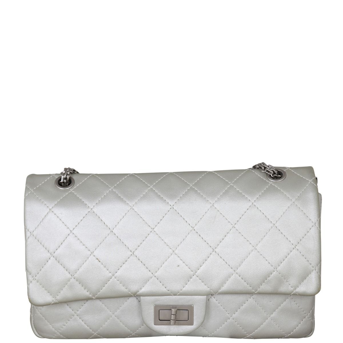 Chanel 2.55 silver outlet