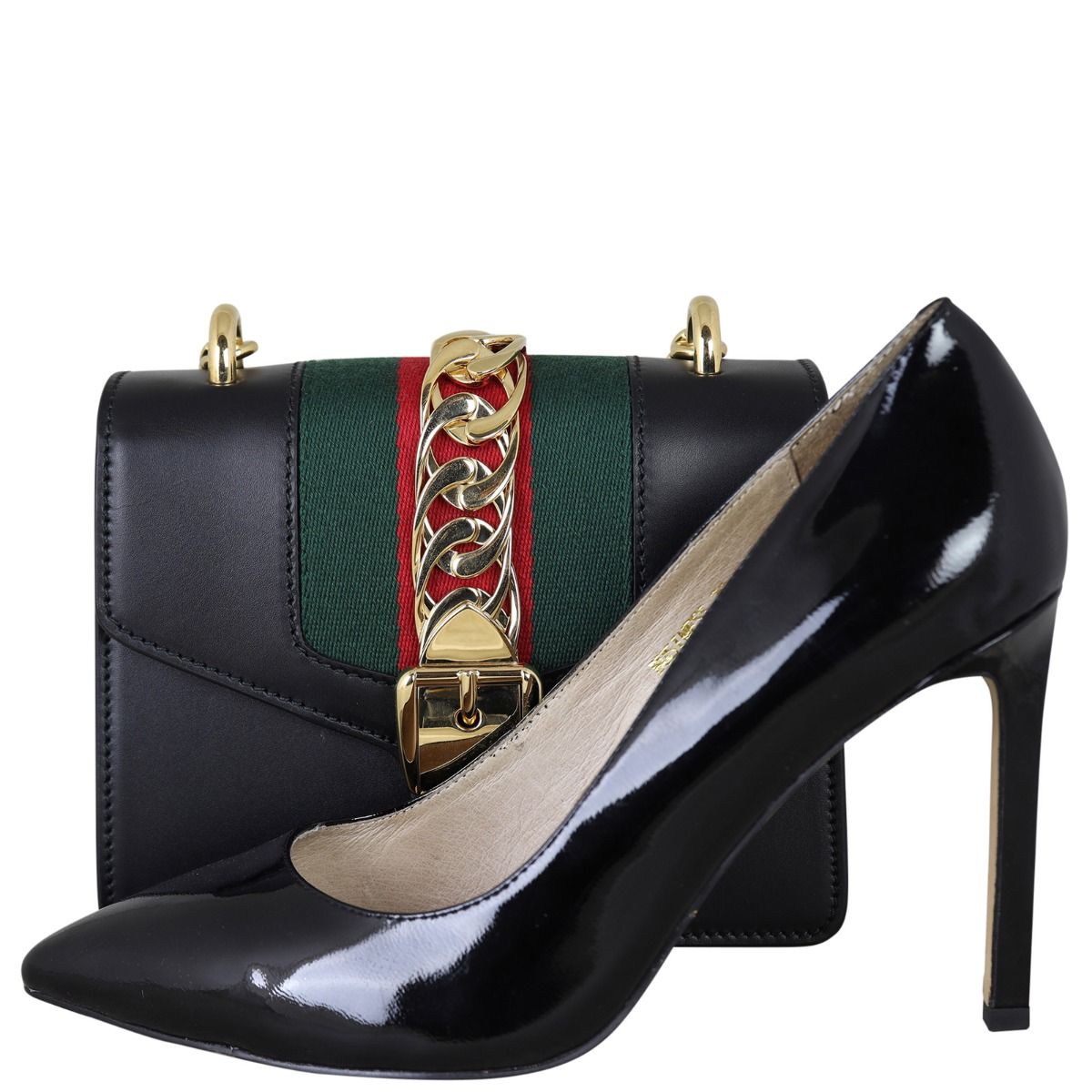 Gucci sylvie mini black sales