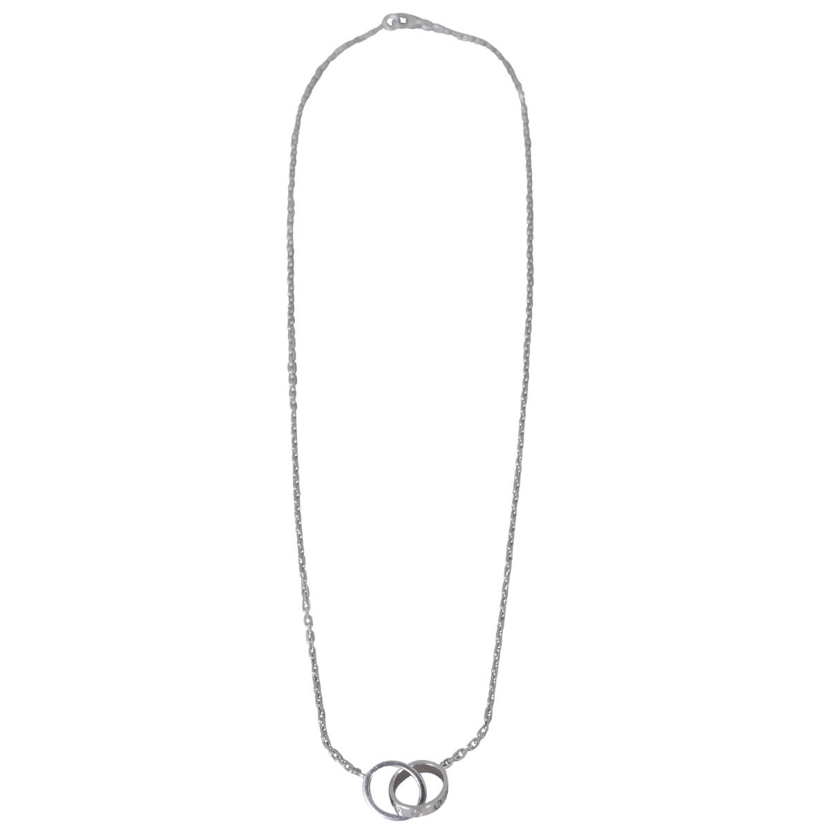Cartier Love 18k White Gold Diamond Necklace