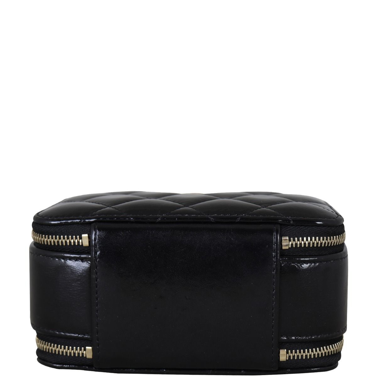 ショルダーバッグ・ポシェット Chanel Woven Chain Top Handle Vanity Case Patent Mini Chanel Woven Chain Top Handle Vanity Case Quilted Patent