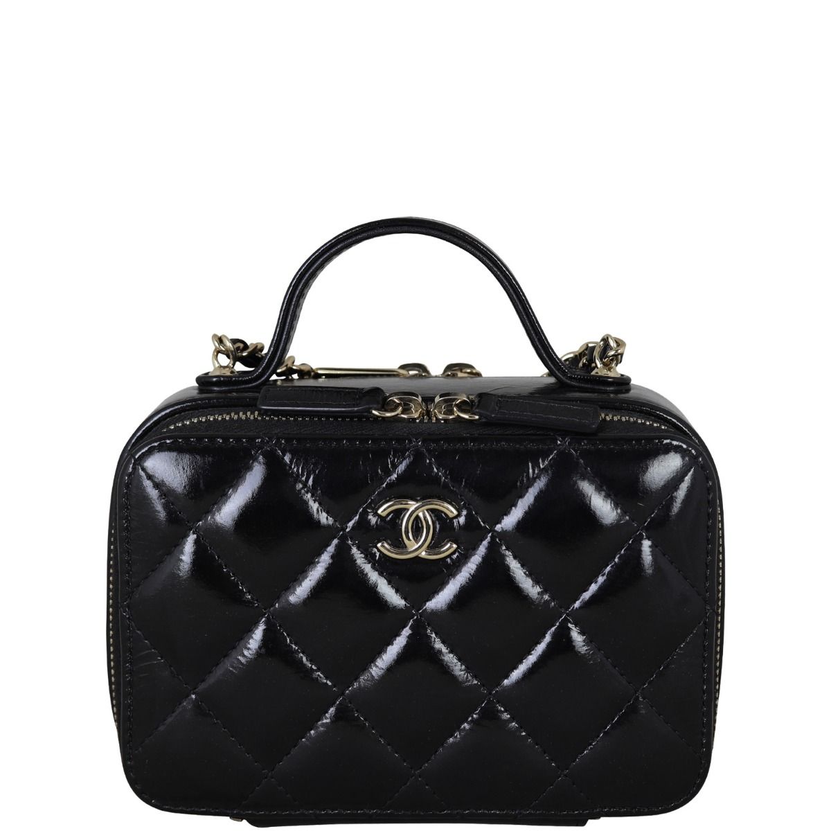 Chanel Vanity Case Chain Bag Patent