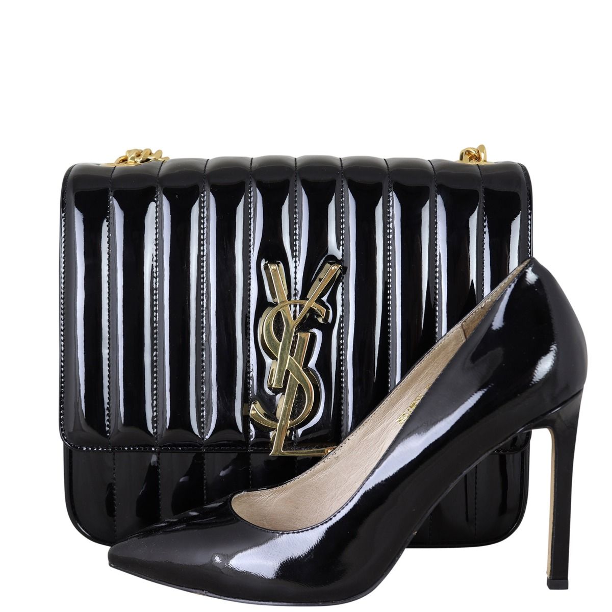 Saint laurent vicky quilted leather shoulder bag sales