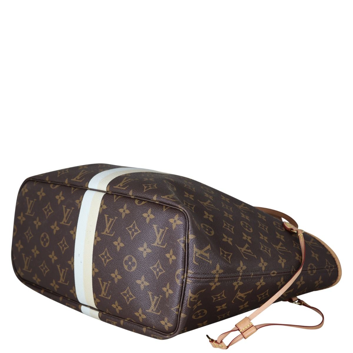 LOUIS VUITTON Monogram My LV Heritage Neverfull MM Rouge White