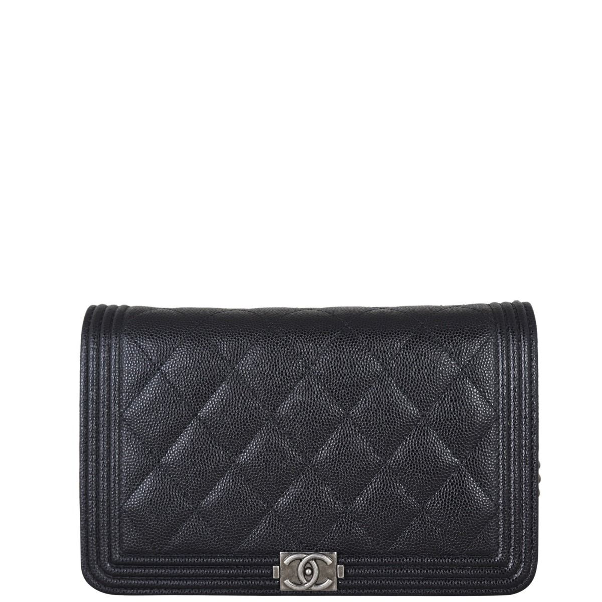 Chanel Boy Wallet on Chain Black Caviar