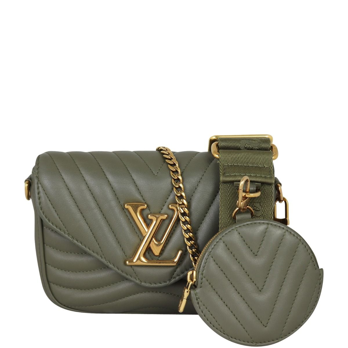 Louis Vuitton New Wave Multi-Pochette Bag, Green, One Size