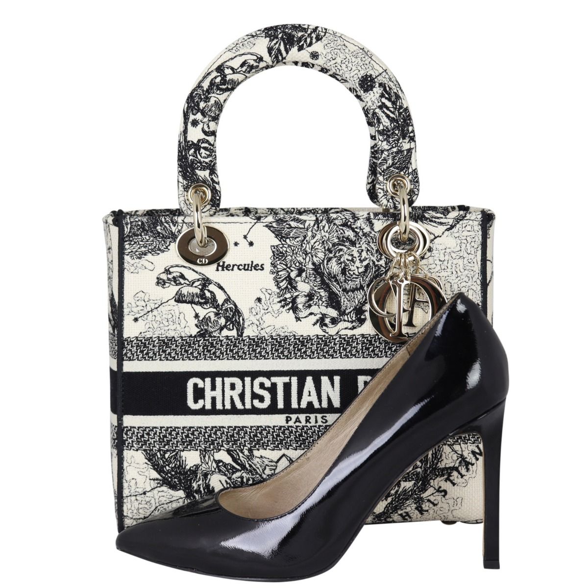 Dior Lady D-Lite Medium Toile de Jouy Zodiac