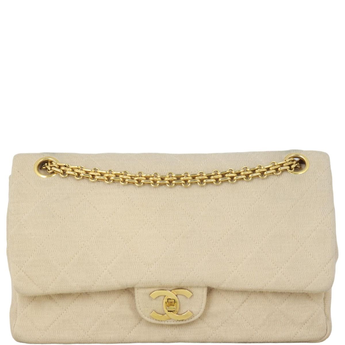 Chanel Classic Double Flap Jersey Medium